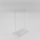 Двусторонняя подставка вертикальная (менюхолдер) А6 105*148мм, прозрачный акрил