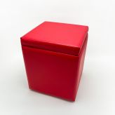 Банкетка куб с откидной крышкой 430х350х340мм, цвет красный